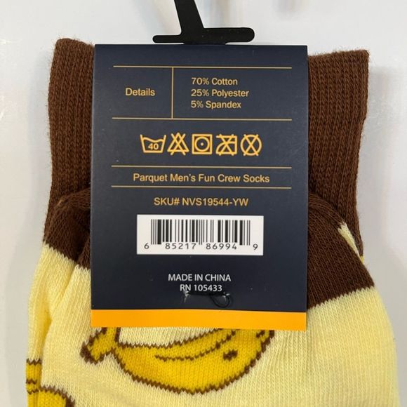 Men's Crew Socks -Bananas - NWT - Picture 6 of 6